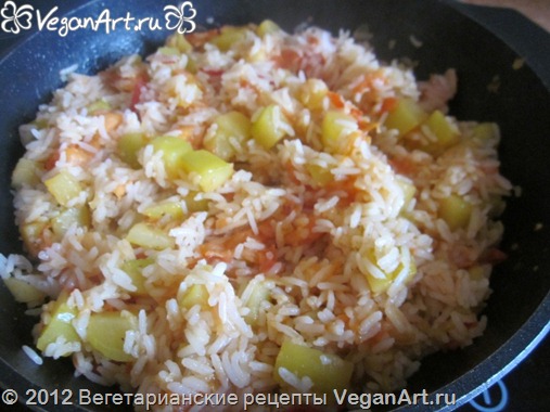 Рис с кабачками – кулинарный рецепт