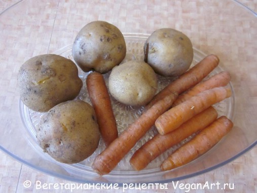 Отваренные овощи
